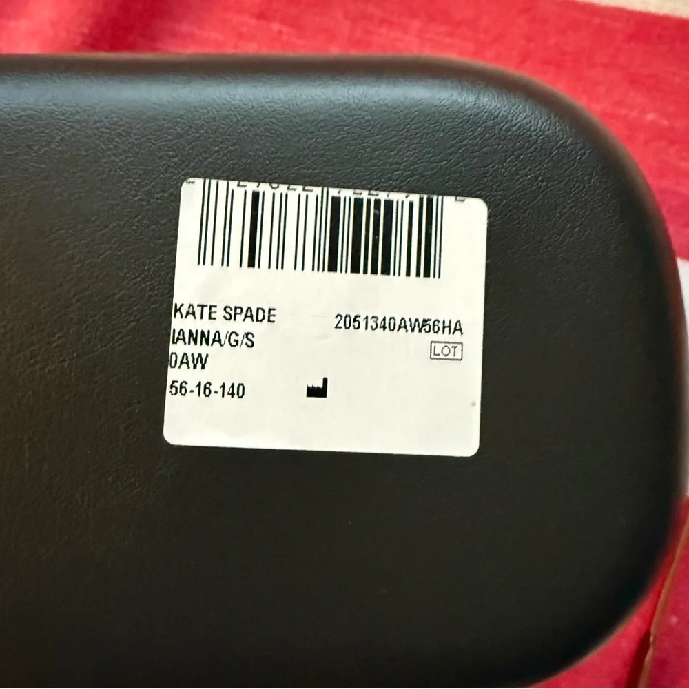 kate spade Ianna Brown Gradient Cat-Eye, Rose Gold Trim Sunglasses New In Case